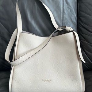 Kate Spade purse-very good condition - leather - light tan/cream color.